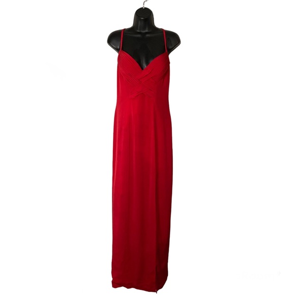 Niteline Dresses & Skirts - Vintage Niteline Della Roufogali Red Strappy Formal Maxi Dress